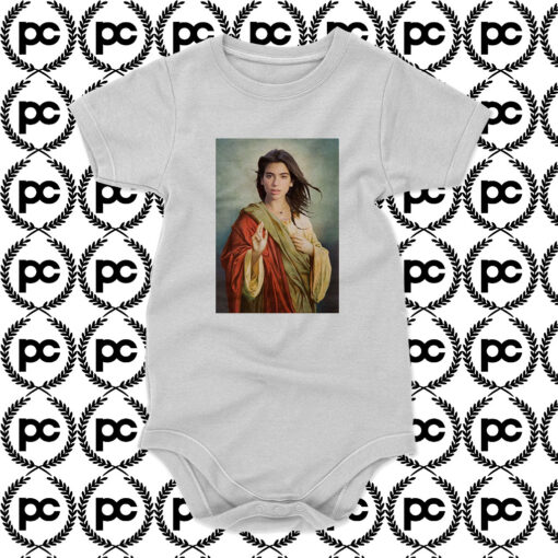 Jesus in Dua Lipa Funny Baby Onesie