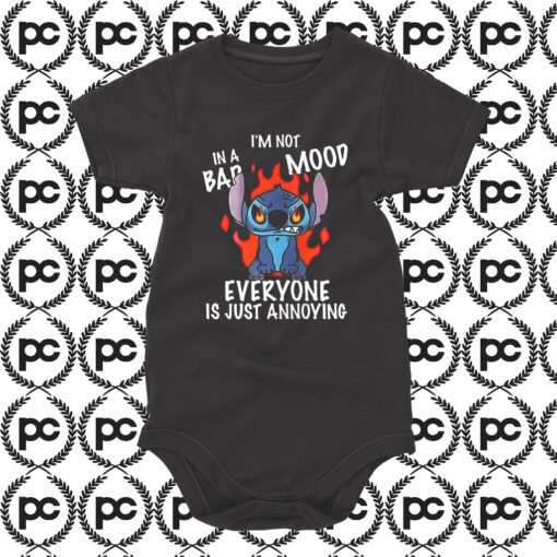 Lilo Stitch Im Not Bad Mood Baby Onesie