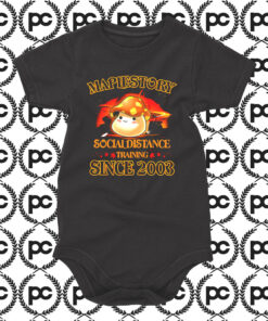 Maplestory Social Distance Training Baby Onesie