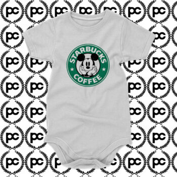Starbucks Coffee Mickey Mouse Baby Onesie