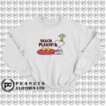 Lets Go To The Beach Snoopy Sweatshirt