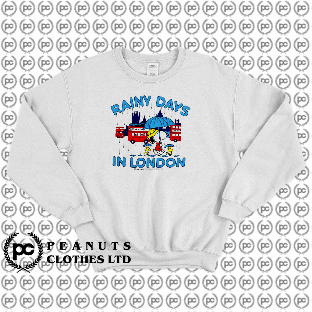Peanuts Charlie Brown Rainy Days in London Sweatshirt