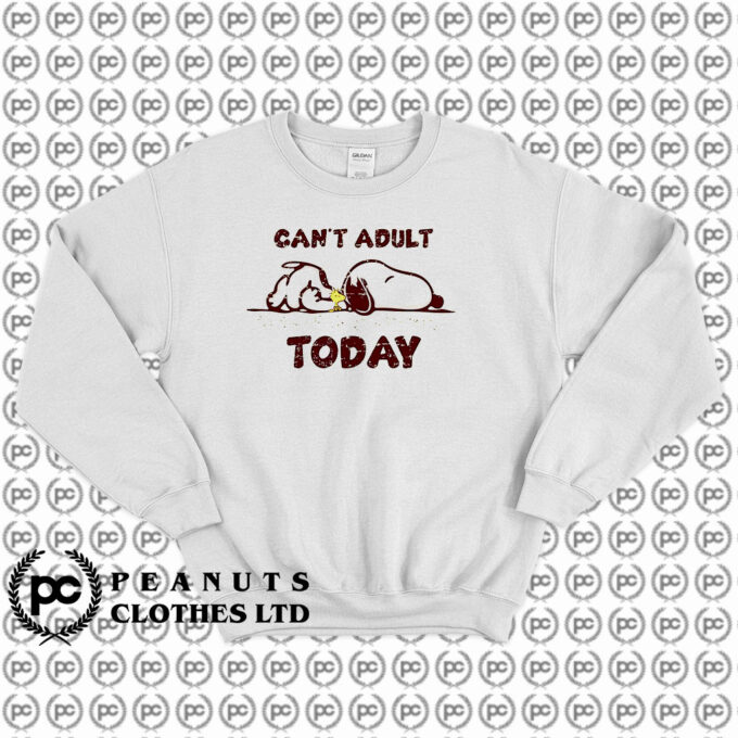 Snoopy Cant Adult Sweatshirt