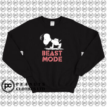Beast Mode Gym Training Mode On Try Hard Snoopy Sweatshirt