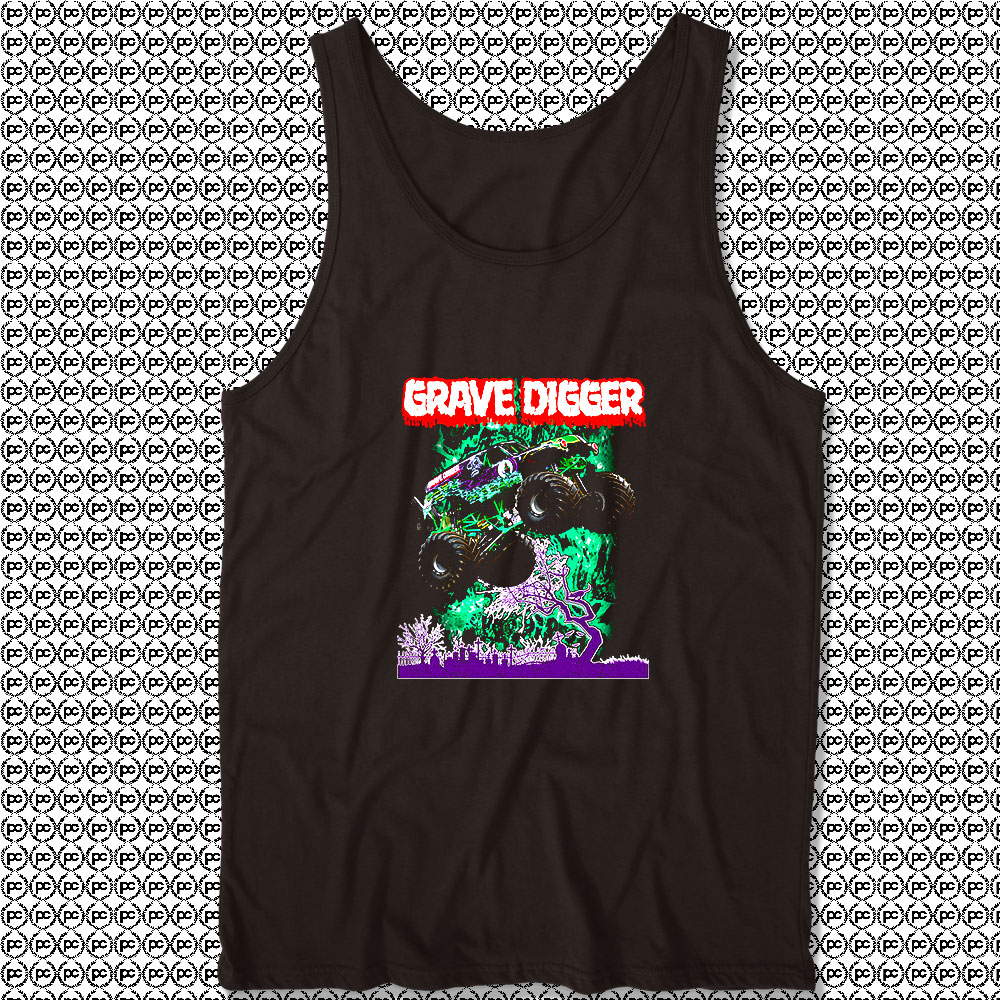 Gravedigger Monster Truck Tank Top