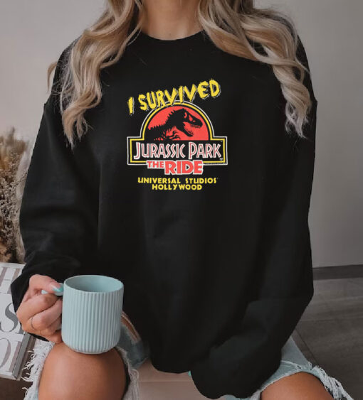 90s I Survived Jurassic Park the Ride Universal Studios Sweatshirt