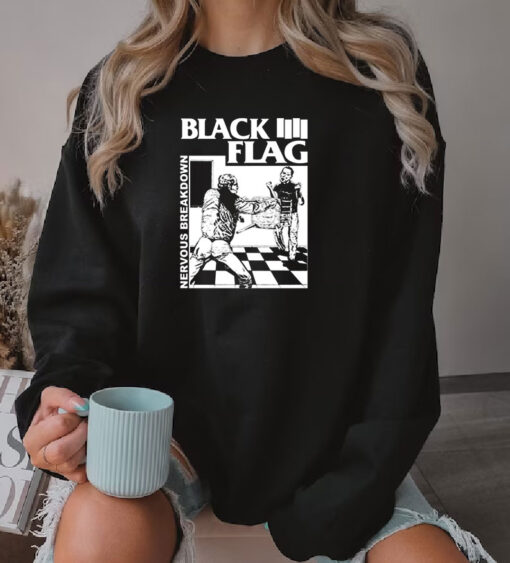 Graphic Black Flag Nervous Breakdown Sweatshirt