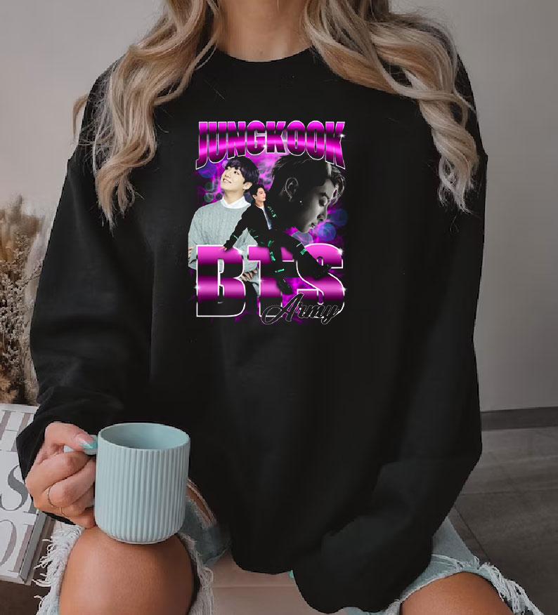 Jungkook of Bts Bootleg Vintage Rare Sweatshirt