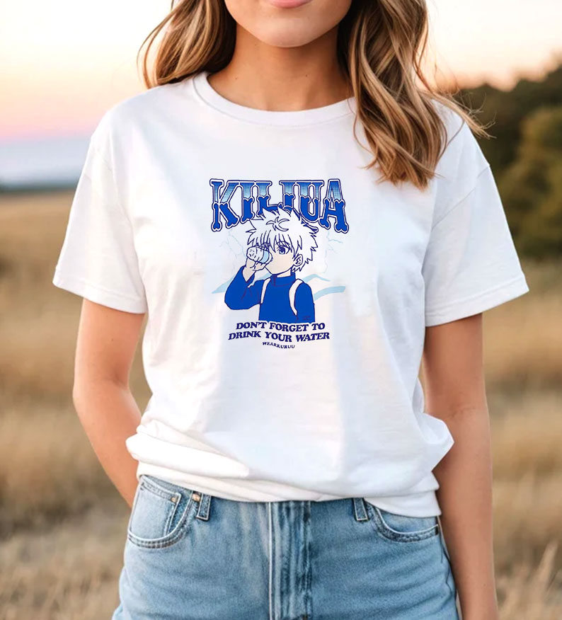 Killua Drink Your Water T Shirt