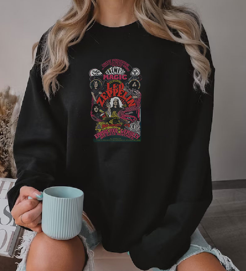 Led Zeppelin Full Color Electric Magic Sweatshirt