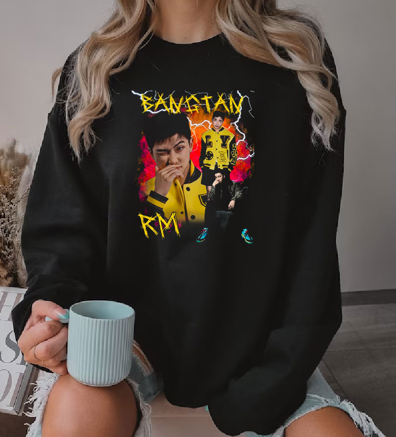 RM of Bts Bootleg Vintage Rare Sweatshirt