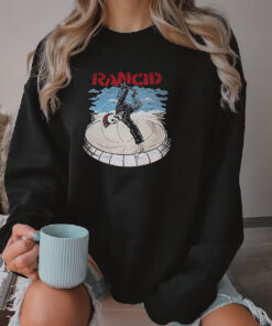 Rancid Skate Skull Punk Rock Band Sweatshirt