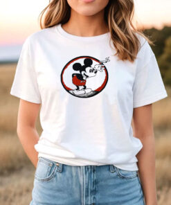 Smoking Mickey Mouse Funny T Shirt