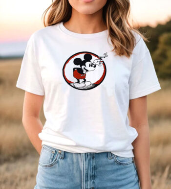 Smoking Mickey Mouse Funny T Shirt