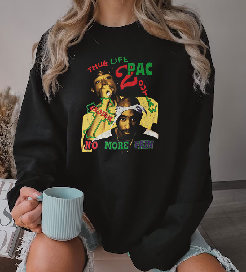 Vintage 2Pac Thug Life No More Pain Sweatshirt
