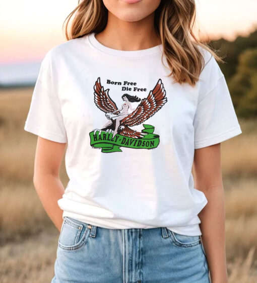 Vintage Harley Davidson Born Free Die T Shirt