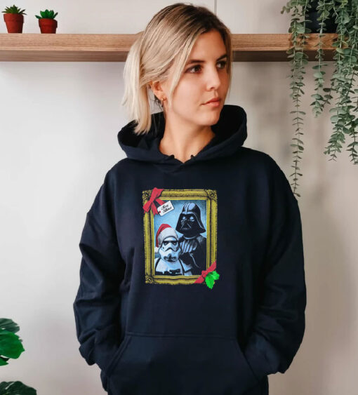 Darth Vader Storm Troopers Xmas Movie Hoodie