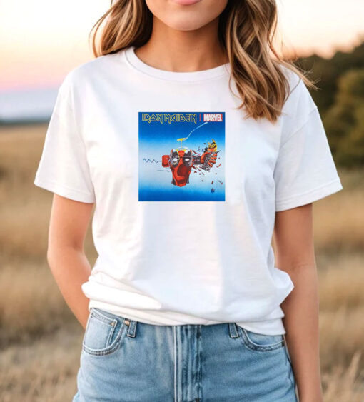 Marvel Iron Maiden Deadpool Can I Play With Madness T Shirt
