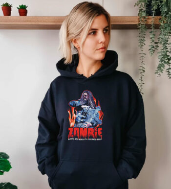 Rob Zombie Rock And Roll In A Black Hole Hoodie