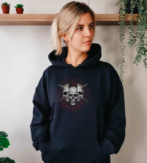 Tool Skull Spikes Vintage Hoodie