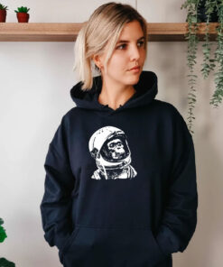 Vintage Space Travel Astronaut Monkey Hoodie