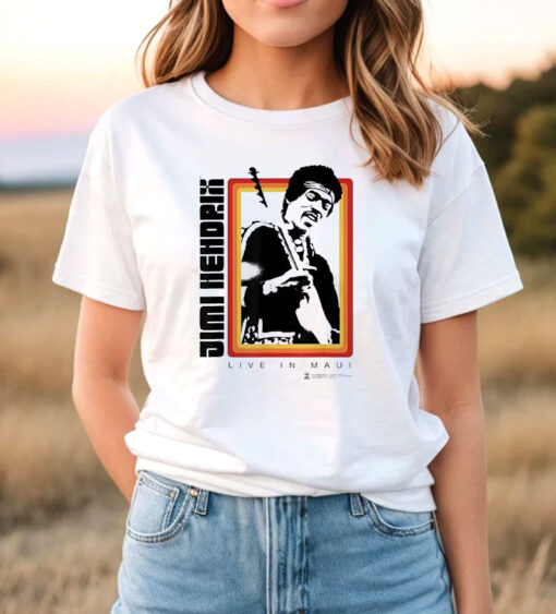 Jimi Hendrix Live In Maui Photo Vintage T Shirt