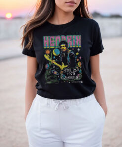Jimi Hendrix Stars And Flowers Music Vintage T Shirt