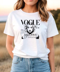 Unisex 80’S Madonna Vogue Short Sleeve T Shirt