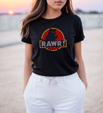 Rawr Jurassic Cat Classic T Shirt