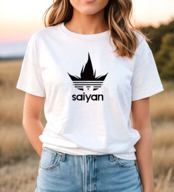 Saiyan Adidas Dragon Ball Z Parody T Shirt
