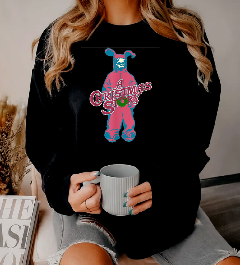 A Christmas Story Ralphie Pink Bunny Sweatshirt
