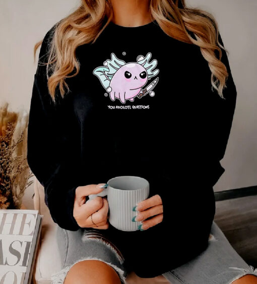 Axolotl With Knife Sweatshirt