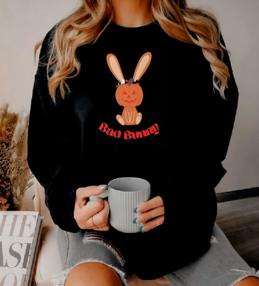 Bad Bunny Pumpkin Trick Or Treat Sweatshirt