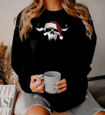 Danzig Horned Skull Crystar Christmas Sweatshirt