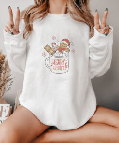 Funny Merry Bright Gingerbread Sweatshirt