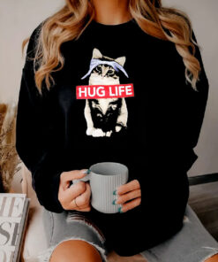 Funny Parody Hug Life Cat Sweatshirt