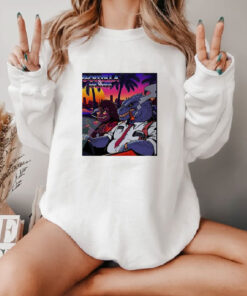 Godzilla And Kong Smoke And Driving Car Sweatshirt