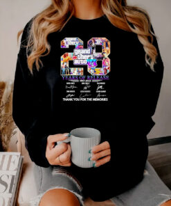 Grand Theft Auto Vi 28 Years Of Release 1997 2025 Sweatshirt