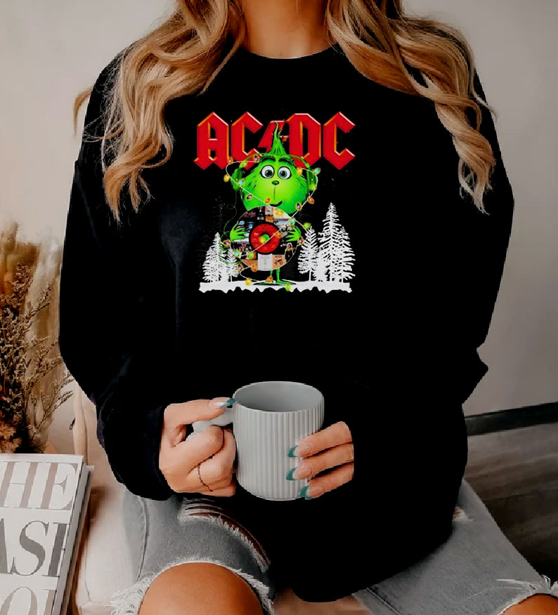 Grinch Acdc 2023 Merry Christmas Sweatshirt