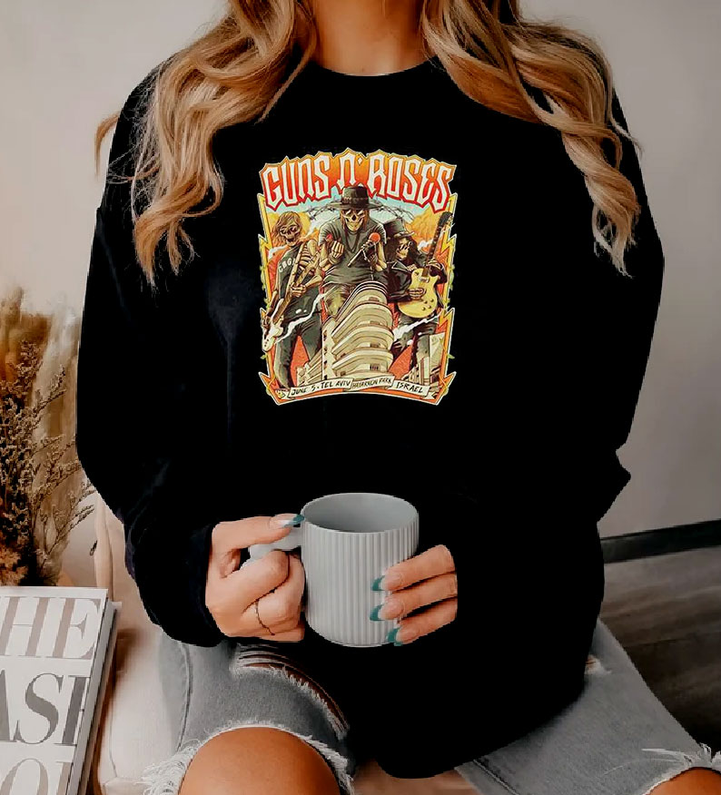 Guns N Roses Tel Aviv Hayarkon Park Israel Sweatshirt