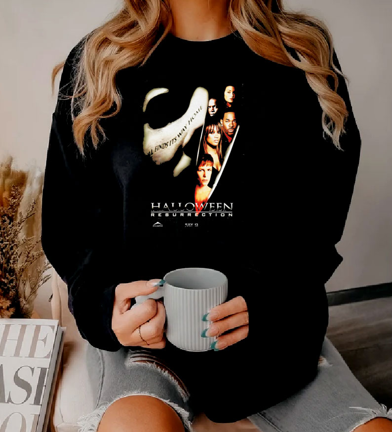 Halloween Part 8 Resurrection Movie Poster Sweatshirt