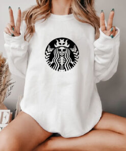 Halloween Starbucks Skeleton Sweatshirt