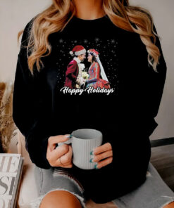Hamilton The Musical Alexander And Eliza Happy Holiday Sweatshirt