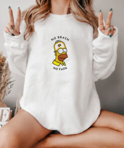 Homer Simpson No Brain No Pain Sweatshirt