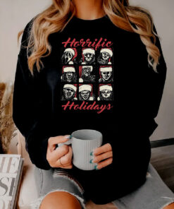 Horrific Holidays Movie Character Christmas Sweatshirt