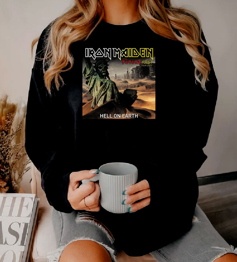 Iron Maiden 2023 The Future Past Tour Hell On Earth Sweatshirt