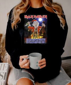 Iron Maiden No Prayer Santa Eddie Christmas Sweatshirt