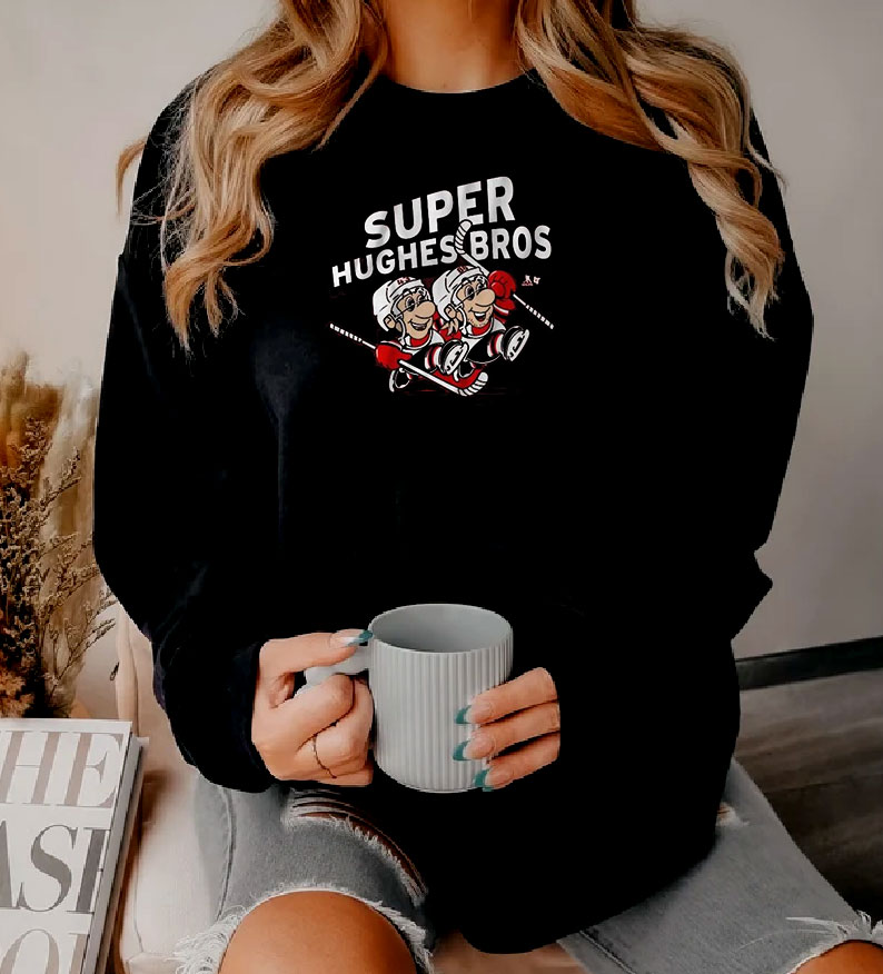 Jack And Luke Super Hughes Bros New Jersey Nhl Sweatshirt