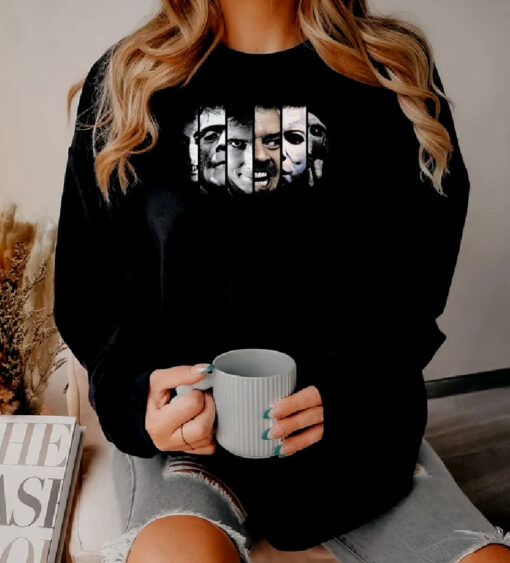 Jigsaw Dracula Frankenstein Psycho The Shining Halloween Sweatshirt