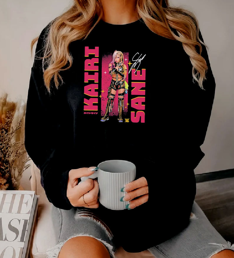 Kairi Sane Pose Wht Signature Sweatshirt